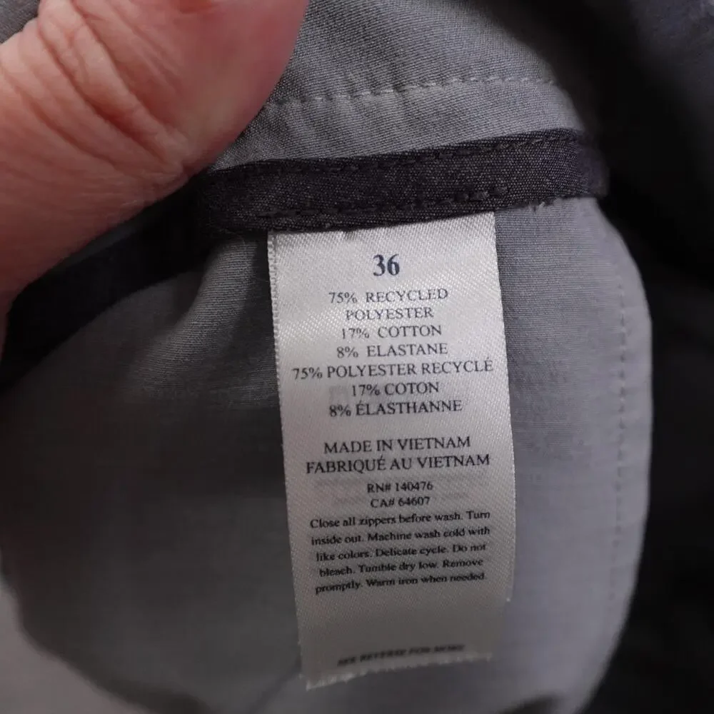 Faherty Shorts Mens 36 Gray All Day Chino Stretch 9 Inseam Casual Microfiber